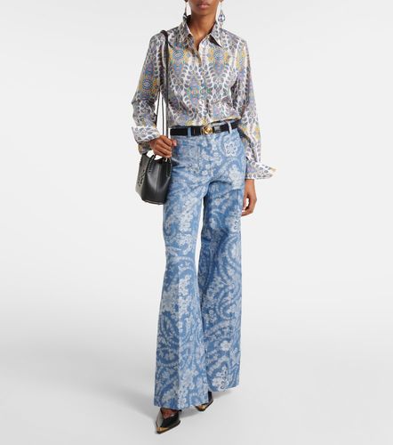 Chemise en coton mélangé à imprimé - Etro - Modalova