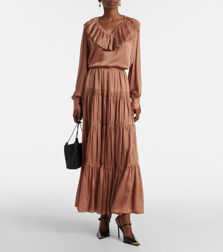 Blouse Liese en satin de soie - Ulla Johnson - Modalova
