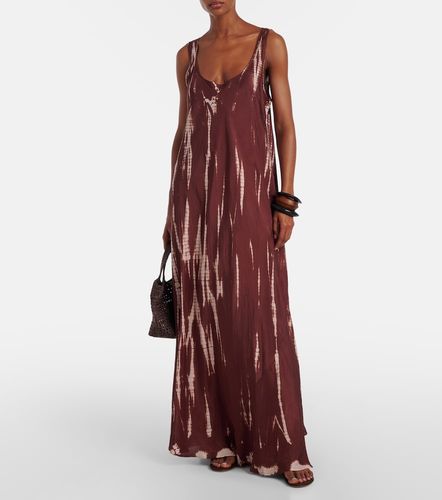 Robe longue tie & dye en soie - Anna Kosturova - Modalova