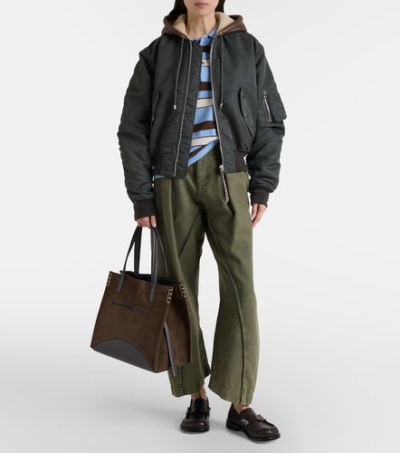 Veste bomber à finitions en shearling - JW Anderson - Modalova