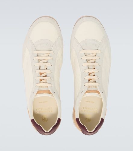 Baskets en cuir et daim - Brunello Cucinelli - Modalova