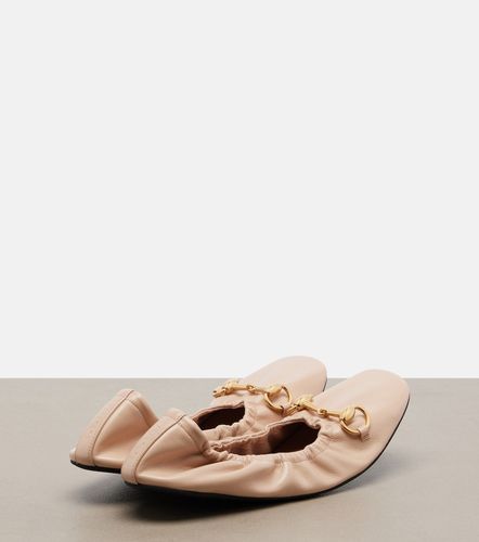 Ballerines Prima Horsebit en cuir - Gucci - Modalova
