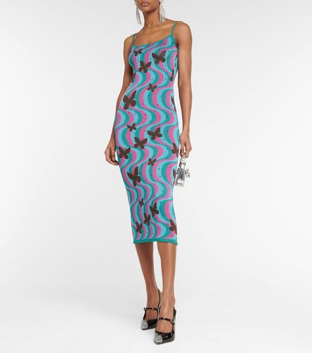 Robe midi en jacquard - Alessandra Rich - Modalova