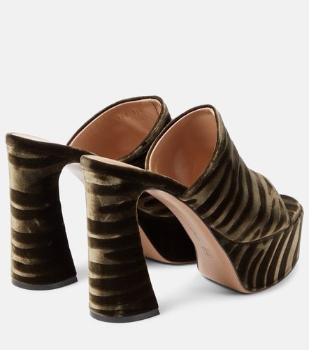 Mules Holly à plateforme et imprimé zèbre - Gianvito Rossi - Modalova