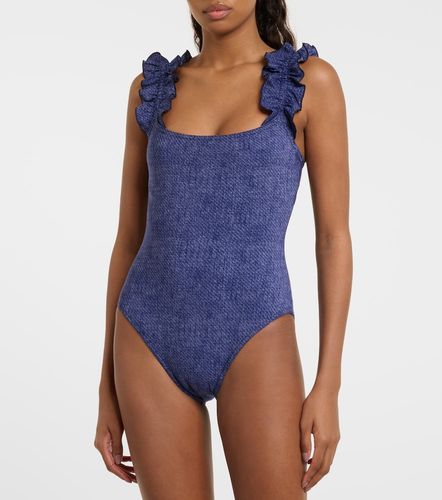 Maillot de bain Nori en denim à volants - Karla Colletto - Modalova
