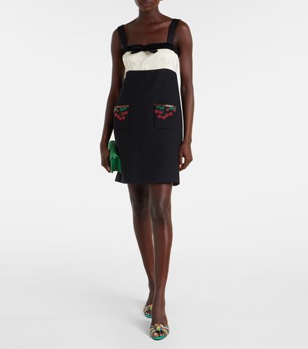 Robe Crêpe Couture brodée en laine et soie - Valentino - Modalova