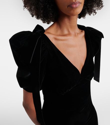 Robe longue en crêpe de soie et velours - Rodarte - Modalova