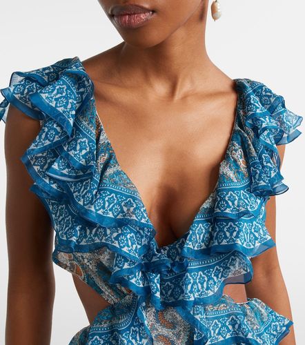 Robe longue en soie à motif cachemire - Etro - Modalova