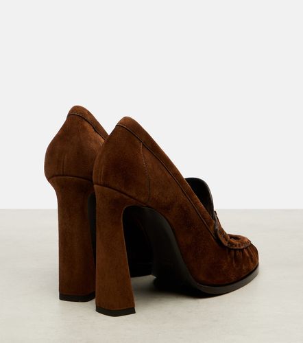 Escarpins Le Loafer 110 en daim - Saint Laurent - Modalova
