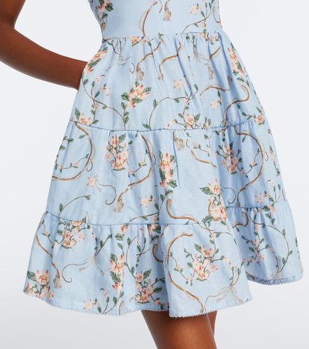 Robe Lima en lin à fleurs - Agua by Agua Bendita - Modalova