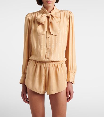 Gucci Short Interlocking G en soie - Gucci - Modalova