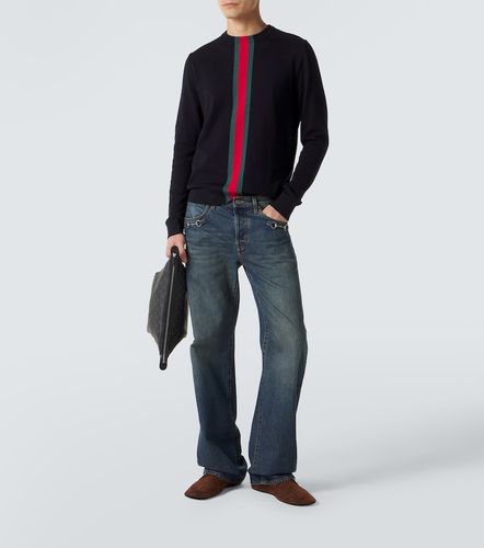 Gucci Pull Web Stripe en coton - Gucci - Modalova