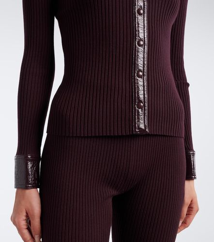 Courrèges Cardigan en maille côtelée - Courreges - Modalova