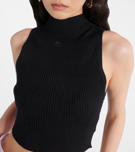 Courrèges Top débardeur en coton et laine - Courreges - Modalova