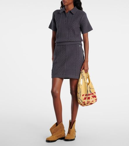 Mini-jupe en laine et coton mélangés - JW Anderson - Modalova