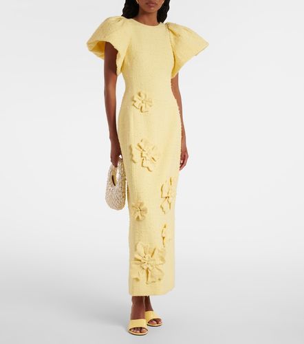 Robe longue Lucinda en tweed à fleurs - Leo Lin - Modalova