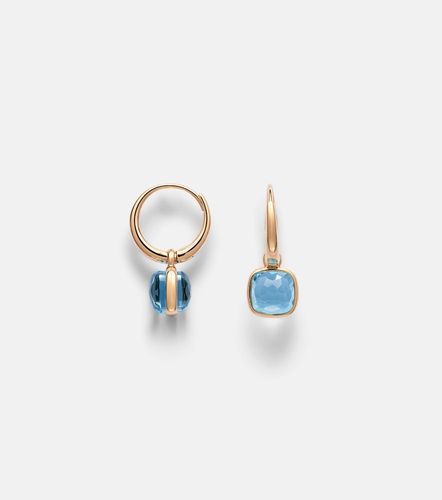 Boucles d'oreilles Nudo Mini en or rose 18 ct et topazes - Pomellato - Modalova