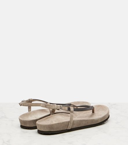 Sandales Monili en daim - Brunello Cucinelli - Modalova