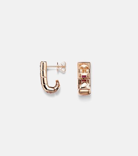 Boucles d'oreilles en or rose 18 ct et saphirs - Shay Jewelry - Modalova