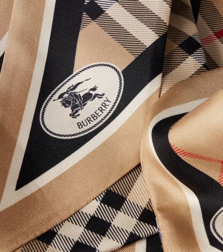 Foulard Check en soie - Burberry - Modalova