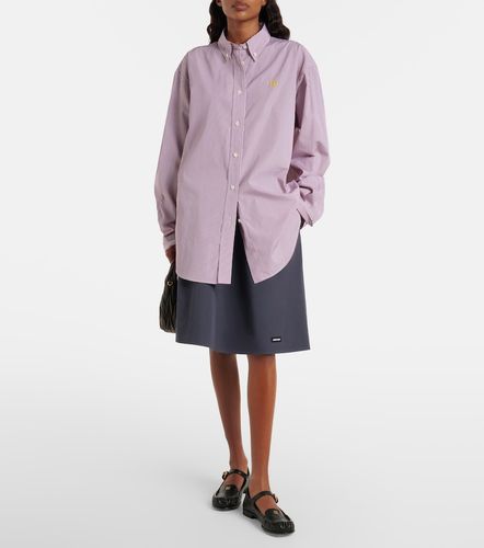 Chemise oversize rayée en coton - Miu Miu - Modalova