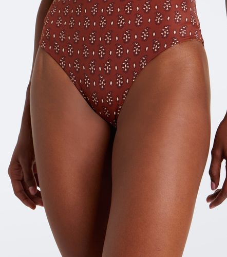 Maillot de bain à imprimé et volants - Johanna Ortiz - Modalova