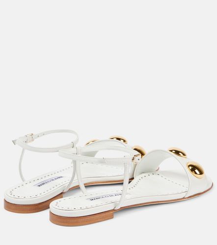 Sandales Chaouhen en cuir à ornements - Manolo Blahnik - Modalova