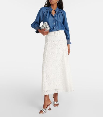Jupe longue Vintry en broderie anglaise - Veronica Beard - Modalova