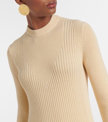 Robe midi en laine et coton - Jil Sander - Modalova