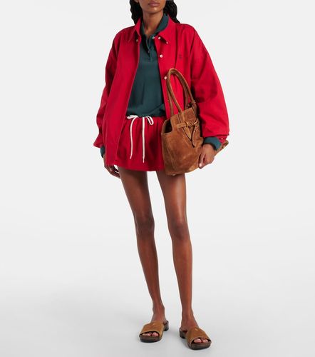 Mini-jupe en popeline de coton - Miu Miu - Modalova