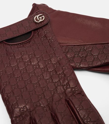 Gucci Gants Double G GG en cuir - Gucci - Modalova