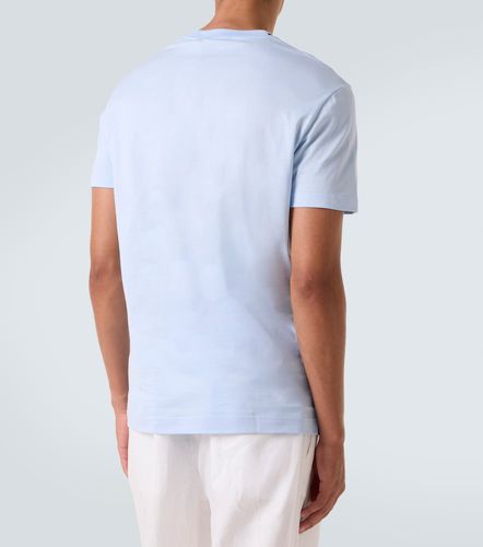 T-shirt rayé en coton à logo - Dolce&Gabbana - Modalova