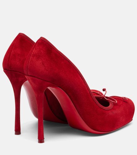 Escarpins Cassia Nodo 100 en daim - Christian Louboutin - Modalova