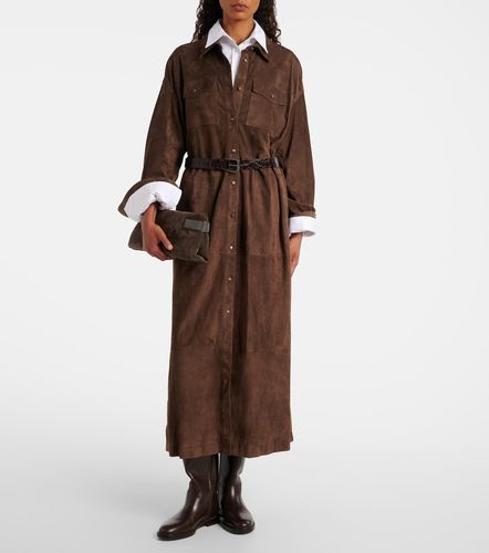 Robe chemise Monili en daim - Brunello Cucinelli - Modalova