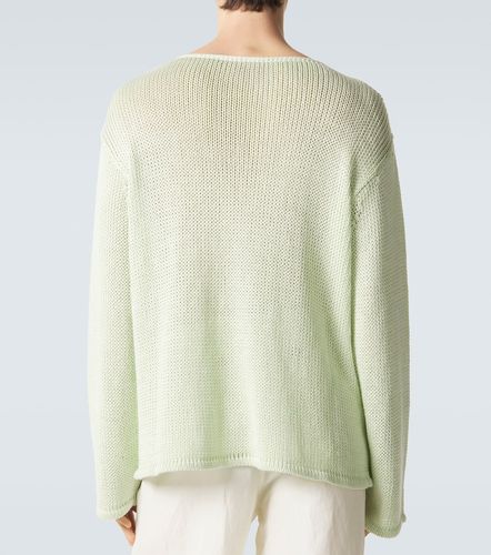 Pull en lin et cachemire mélangés - Giorgio Armani - Modalova