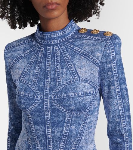 Robe Trompe l"œil en jacquard - Balmain - Modalova