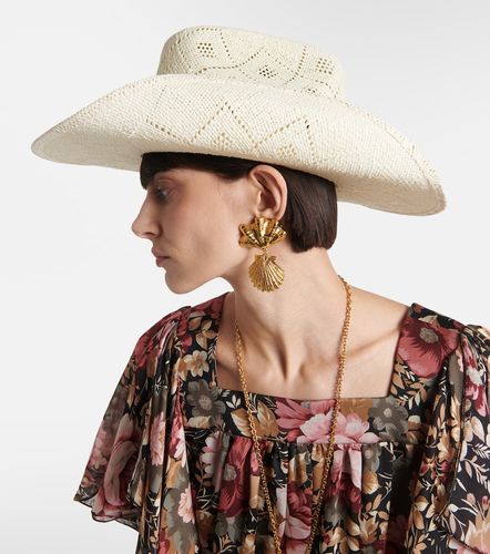 Chapeau en paille à logo - Ruslan Baginskiy - Modalova
