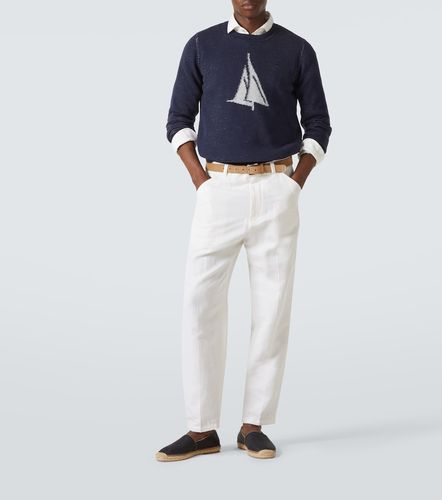 Pull intarsia en coton - Brunello Cucinelli - Modalova