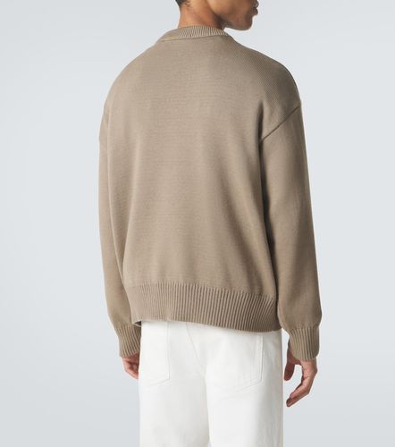 Pull Ami De Coeur en laine et coton mélangés - Ami Paris - Modalova