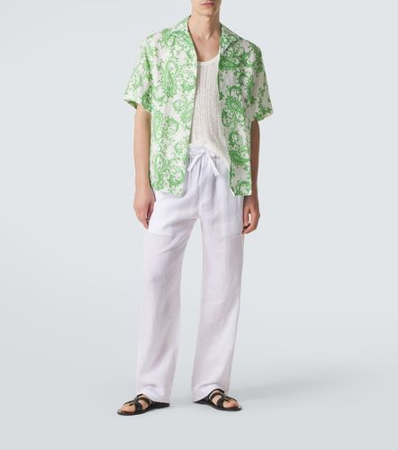 Chemise en lin à motif cachemire - Etro - Modalova