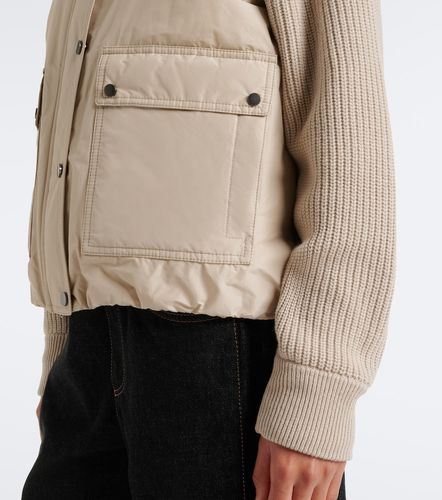 Veste doudoune en laine, cachemire et soie - Brunello Cucinelli - Modalova