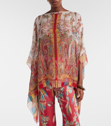 Cape en soie à motif cachemire - Etro - Modalova