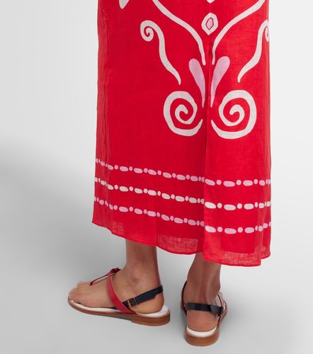 Robe Orly en lin à imprimé - Cala de la Cruz - Modalova