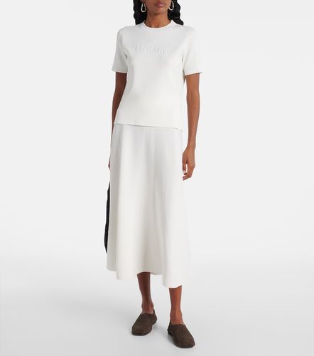 T-shirt Adelio en crêpe à logo - Max Mara - Modalova