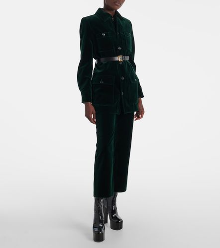 Pantalon droit en velours de coton - Saint Laurent - Modalova