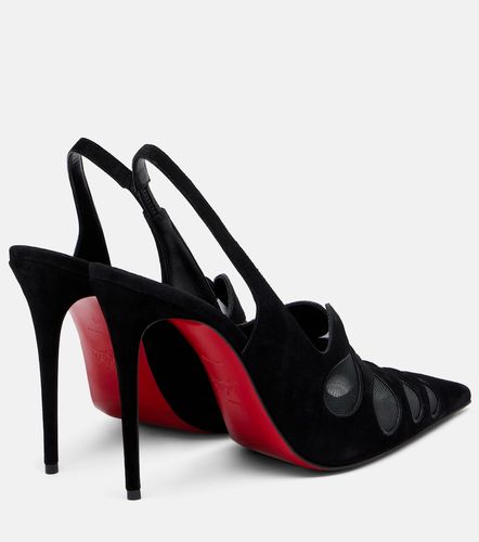 Escarpins slingback Circus Max en daim et résille - Christian Louboutin - Modalova