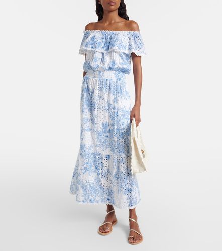 Robe midi Larna imprimée en coton - Melissa Odabash - Modalova