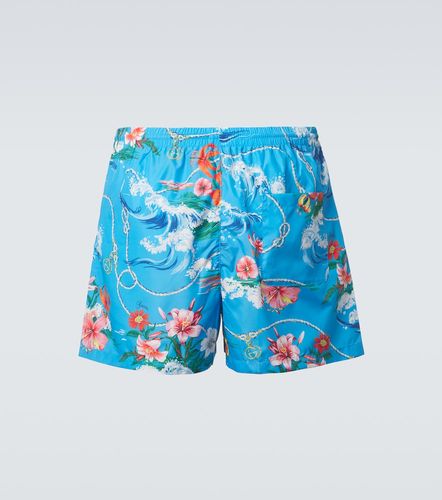 Short de bain imprimé à fleurs - Gucci - Modalova