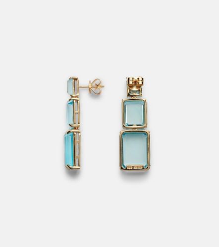 Boucles d'oreilles Arithmetic Composition en or 14 ct et topazes - Mateo - Modalova