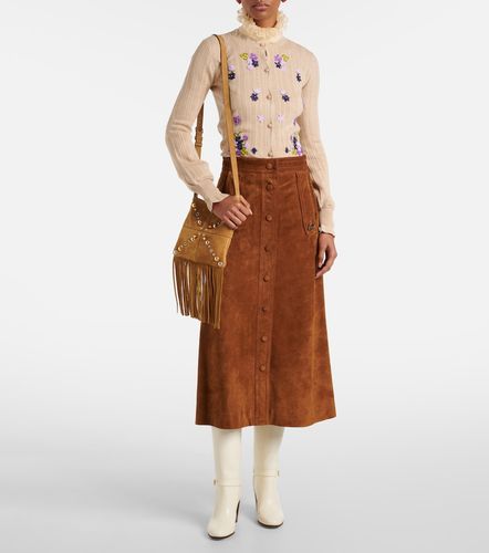 Cardigan brodé en laine vierge - Valentino - Modalova